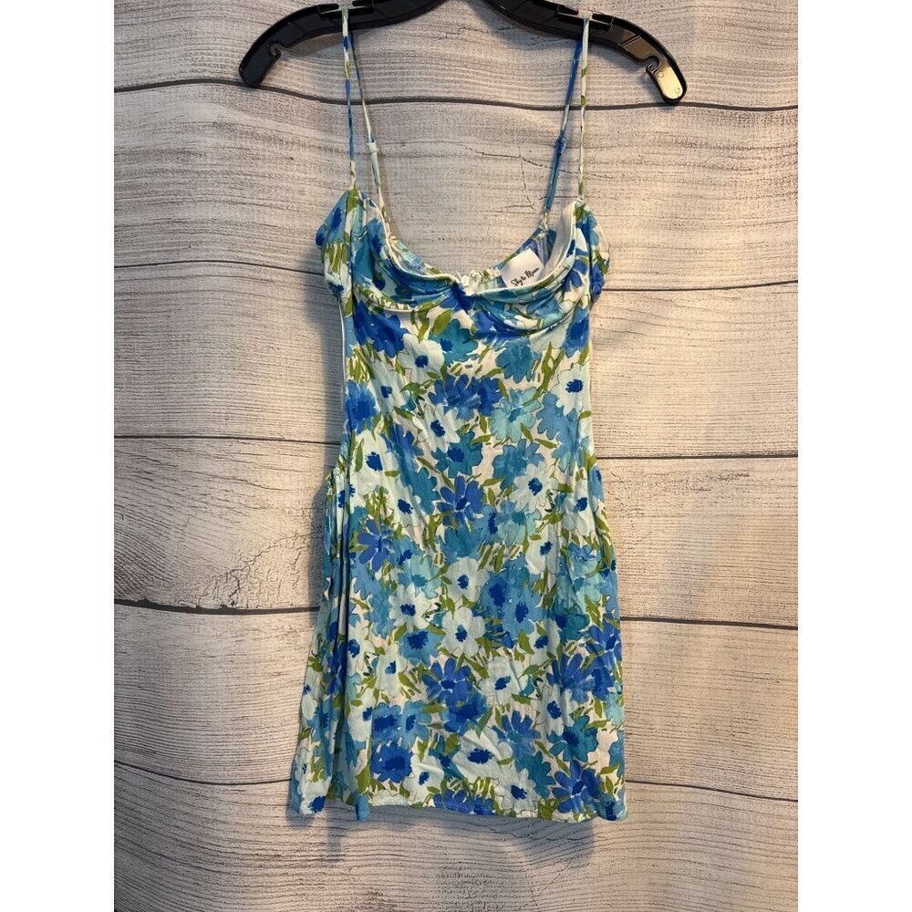 Style To Moon The One That Got Away Floral Mini Dress With Adjustable Straps L